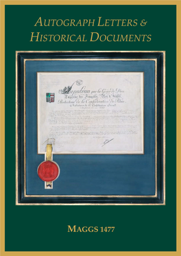 Autograph Letters & Historical Documents