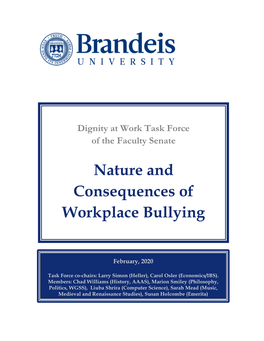 Nature and Consequences of Workplace Bullying