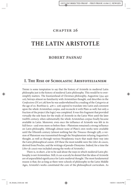 The Latin Aristotle
