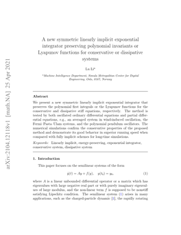 A New Symmetric Linearly Implicit Exponential Integrator Preserving Polynomial Invariants Or Lyapunov Functions for Conservative Or Dissipative Systems