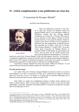 L'assassinat De Georges Mandel