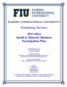 Florida International University Bus Plan