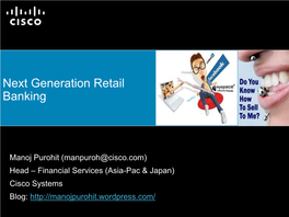 Next Generation Retail Banking