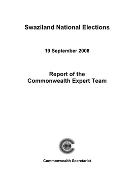 Swaziland National Elections