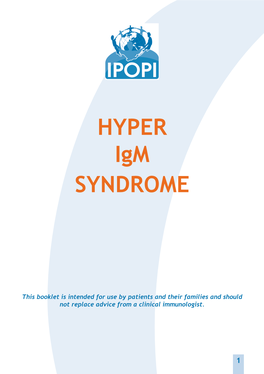 HYPER Igm SYNDROME