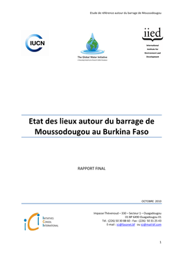 Etat Des Lieux Autour Du Barrage De Moussodougou Au Burkina Faso