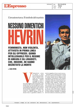 Nessuno D1menticni Hevrin Femminista