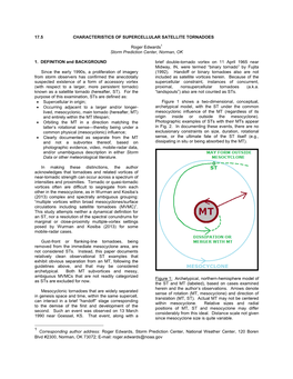 Characteristics of Supercellular Satellite Tornadoes