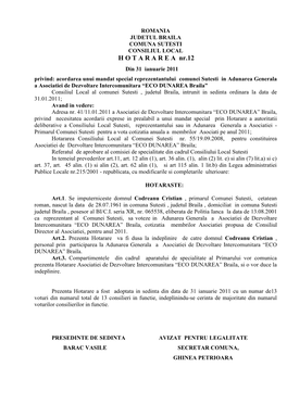 Asociatia De Dezvoltare Intercomunitara