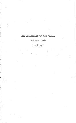 1974-1975-Unm Faculty List