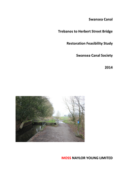 Swansea Canal Trebanos to Herbert Street Bridge Restoration Feasibility