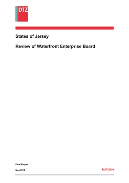 States of Jersey Review of Waterfront Enterprise Board