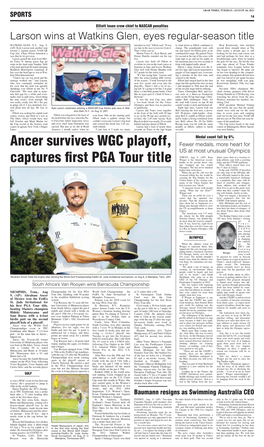 Ancer Survives WGC Playoff, Captures First PGA Tour Title