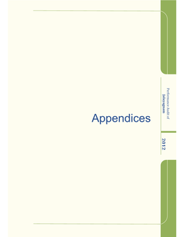Appendices 2012