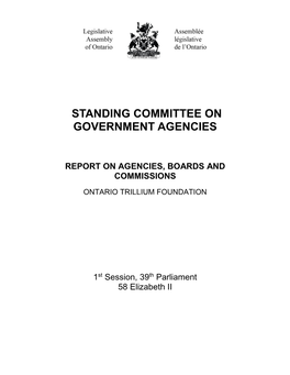 Standing Committee on Government Agencies