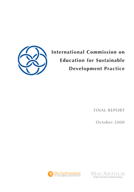 International Commission on Education for Sustainable Development Practice