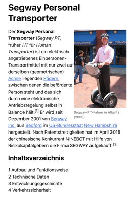 Segway Personal Transporter