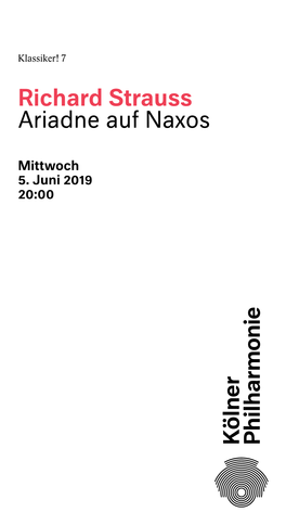 Richard Strauss Ariadne Auf Naxos