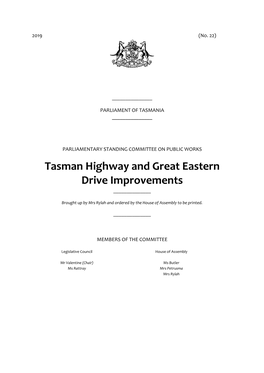 Tasman Highway and Great Eastern Drive Improvements