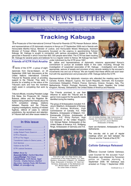 ICTR NEWSLETTERNEWSLETTER September 2006