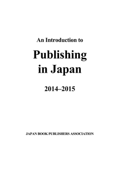 Publishing in Japan