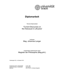 Diplomarbeit