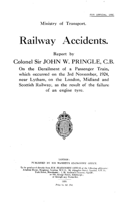 Railway Accidents