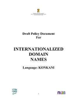 Internationalized Domain Names-Konkani