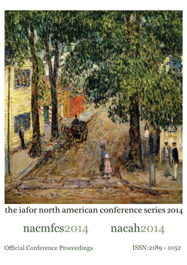 The Iafor North American Conference Series 2014