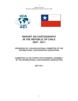 Report on Cartography in the Republic of Chile 2007 - 2011