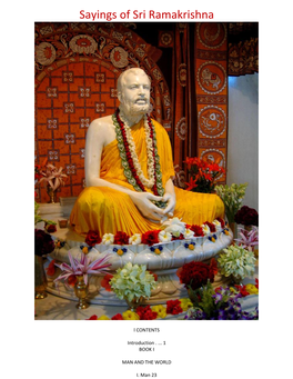 Sayings of Sri Ramakrishna