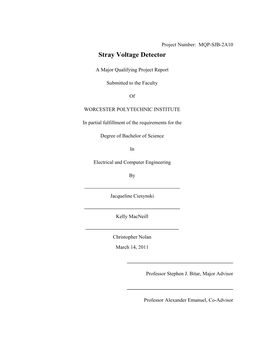 Stray Voltage Detector