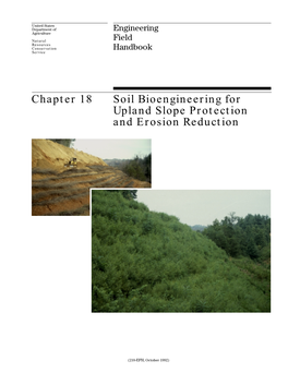 Soil Bioengineering for Upland Slope Protection and Erosion Reduction