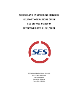 SES HELIPORT OPERATIONS GUIDE-Rev-O