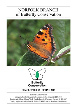 NORFOLK BRANCH of Butterfly Conservation