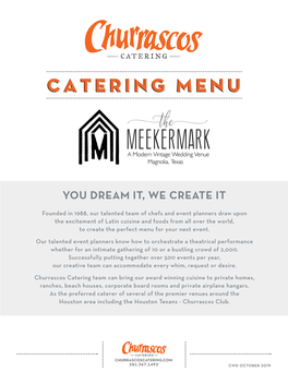 Catering Menumenu