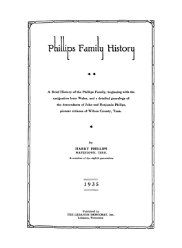 Deed to John Philips' Original Farm