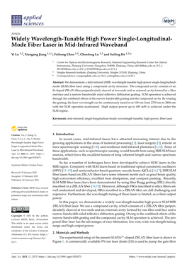 Widely Wavelength-Tunable High Power Single-Longitudinal- Mode Fiber Laser in Mid-Infrared Waveband