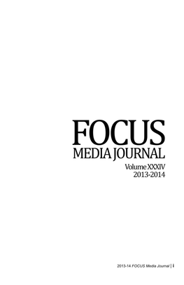 2013-14 FOCUS Media Journal