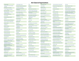 BU Clubs & Organizations 2