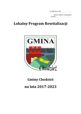 Lokalny Program Rewitalizacji Na Lata 2017-2023