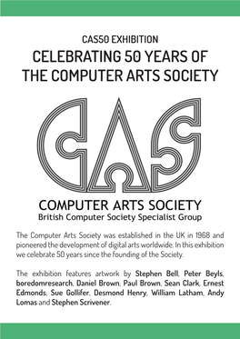 Celebrating 50 Years of the Computer Arts Society