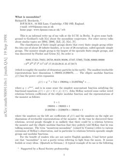 [Math.QA] 19 Sep 1998 Bu Iia Oisse[9] B8,[Z,[] G] [Y]