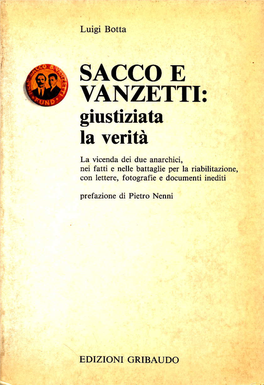 VANZETTI: Giustiziata La Verità