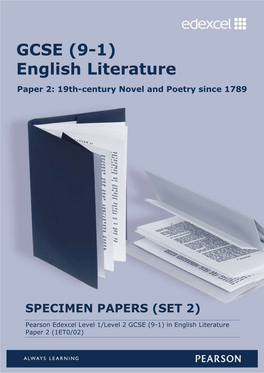 GCSE (9-1) English Literature Paper 2: 19Th-Century Novel and Poetry Since 1789