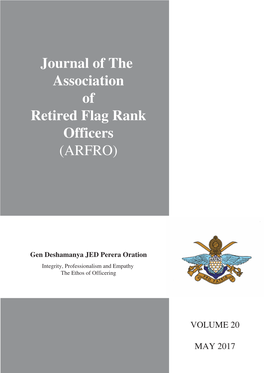 Journal of the Association of Retired Flag Rank Officers (ARFRO)