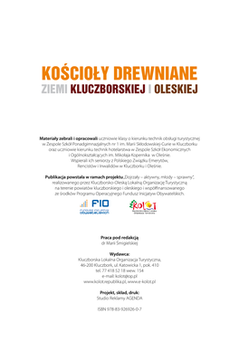 Kościoły Drewniane Ziemi Kluczborskiej I Oleskiej