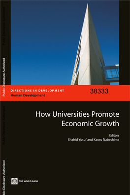 Universities and Public Research Institutions As Drivers of Economic Development in Asia