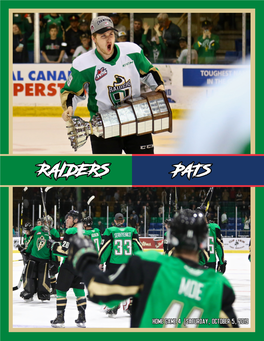 PRINCE ALBERT RAIDERS REGINA PATS 3-0-2-0 1-4-0-0 Home: 1-0-2-0 Home: 1-3-0-0 Away: 2-0-0-0 Away: 0-1-0-0