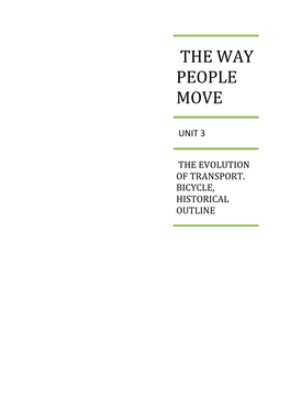 The Way People Move